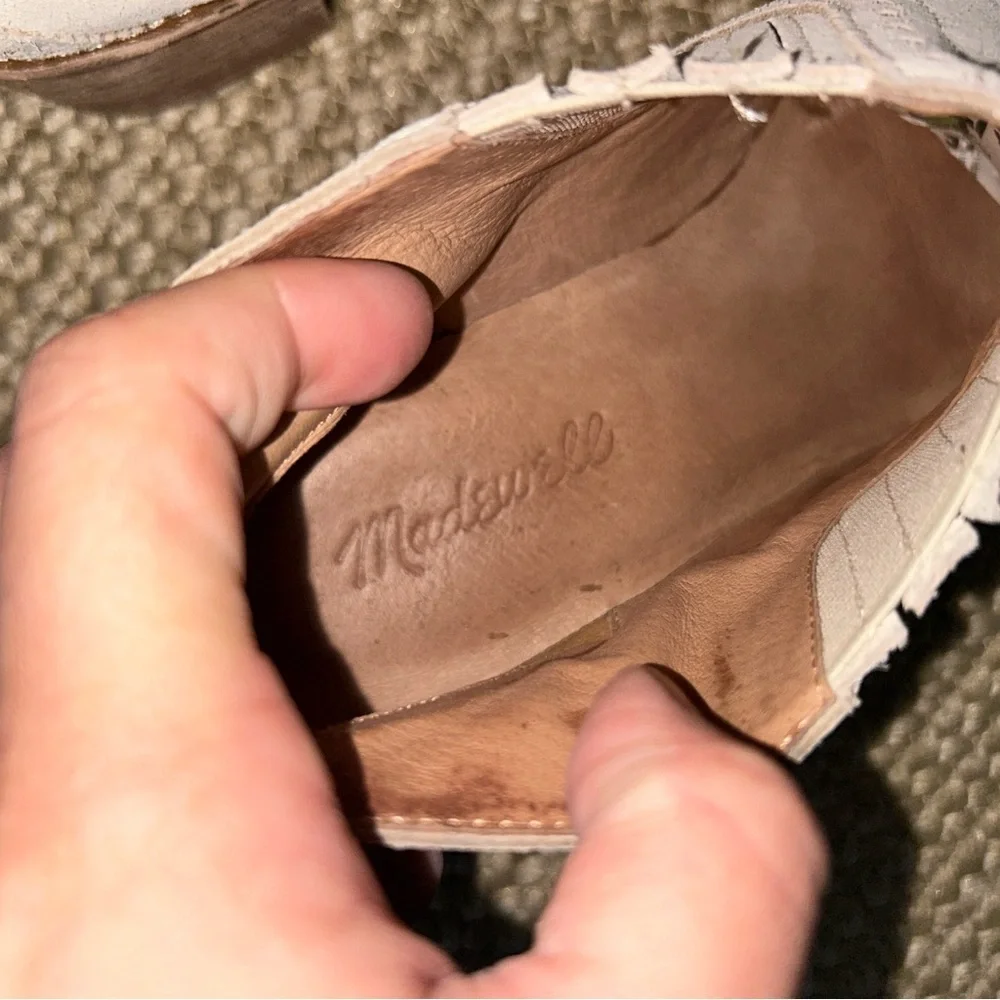 Madewell Cream Ankle Booties - Picture 5 of 6